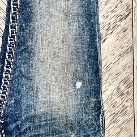 Rock Revival Nebi Blue Distressed Bootcut Jeans - Picture 5 of 15